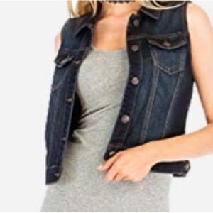 Wax Jeans Blue Denim Vest